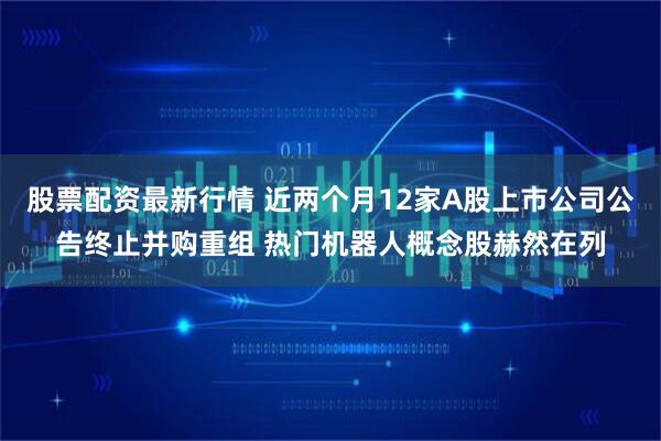股票配资最新行情 近两个月12家A股上市公司公告终止并购重组 热门机器人概念股赫然在列