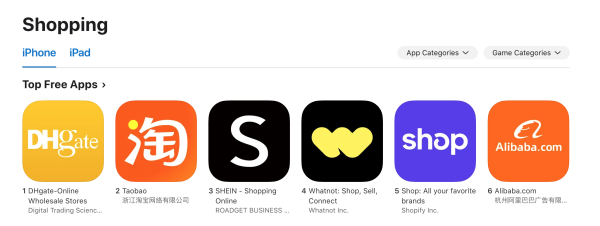 股票配资指数网 敦煌网热度仅次于ChatGPT，中国电商“霸榜”美区App Store